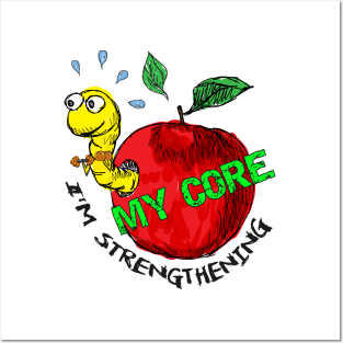 Apple invader fitness freak Posters and Art